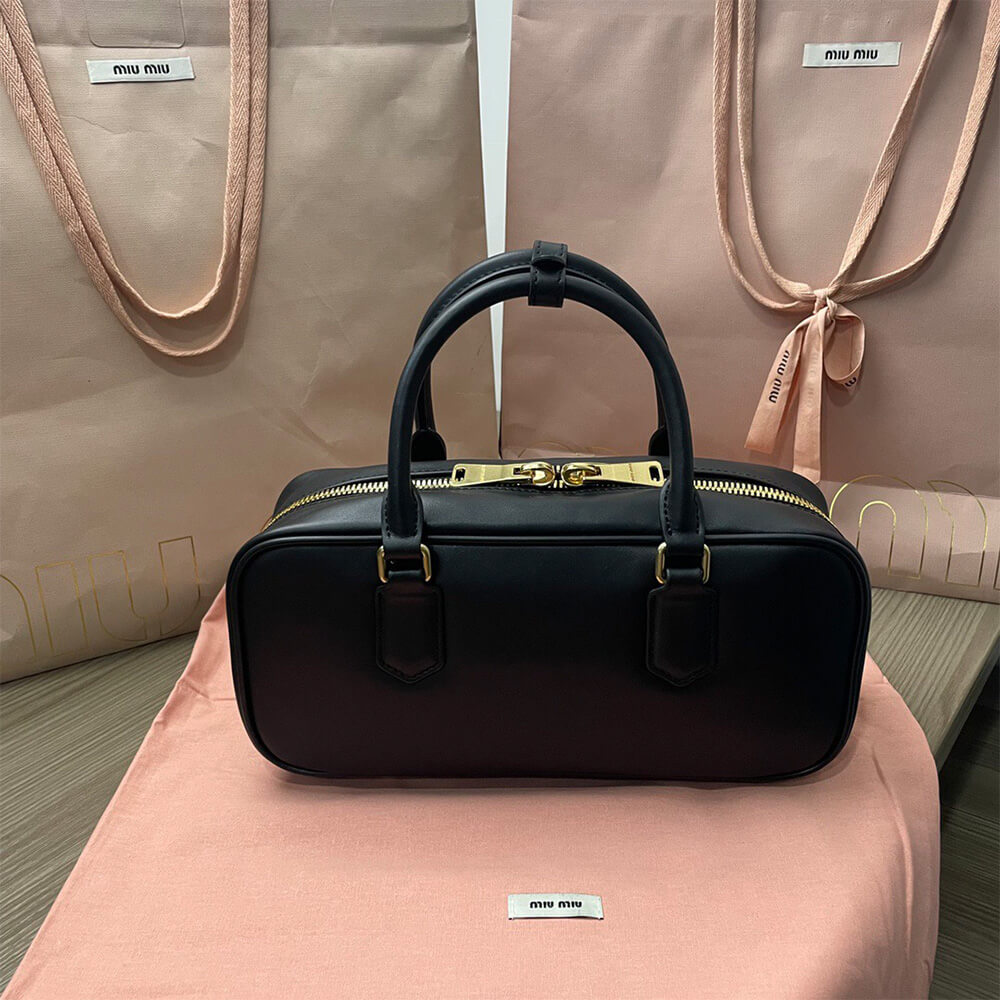 MIUMIU Large Arcadie Leather Bag(HIGH-END GRADE)