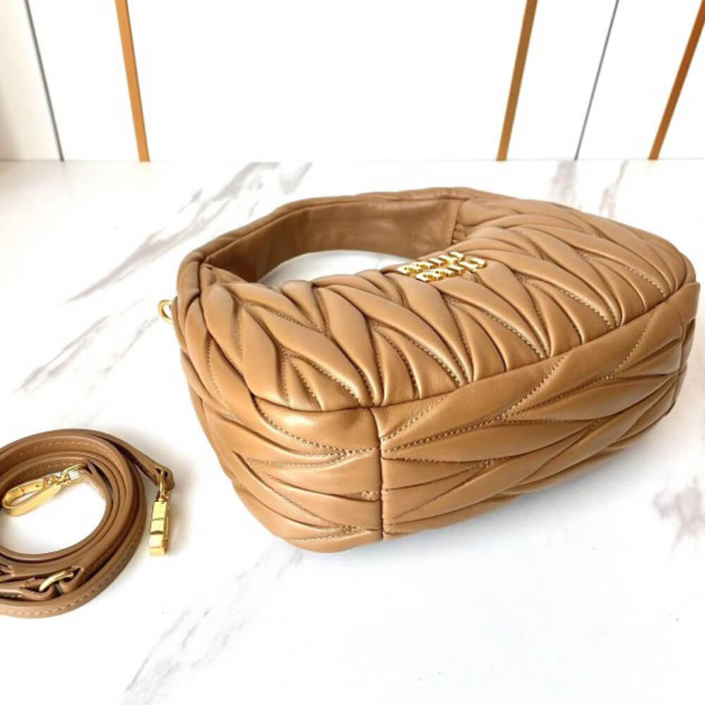 Small Wander matelasse nappa leather hobo bag(HIGH-END GRADE)