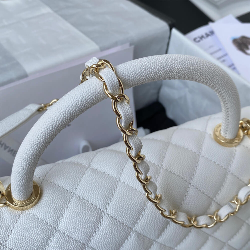 CHANEL Large Flap Bag With Top Handle(high-end grade)