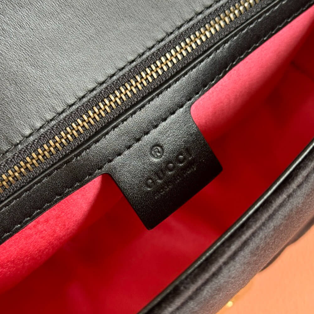 GG Velvet Small Marmont shoulder bag