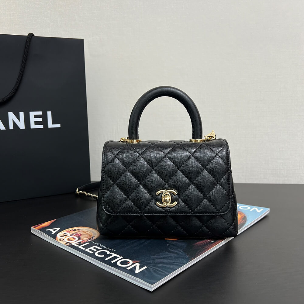 Chanel MINI COCO Handle Bag(HIGH-END GRADE)