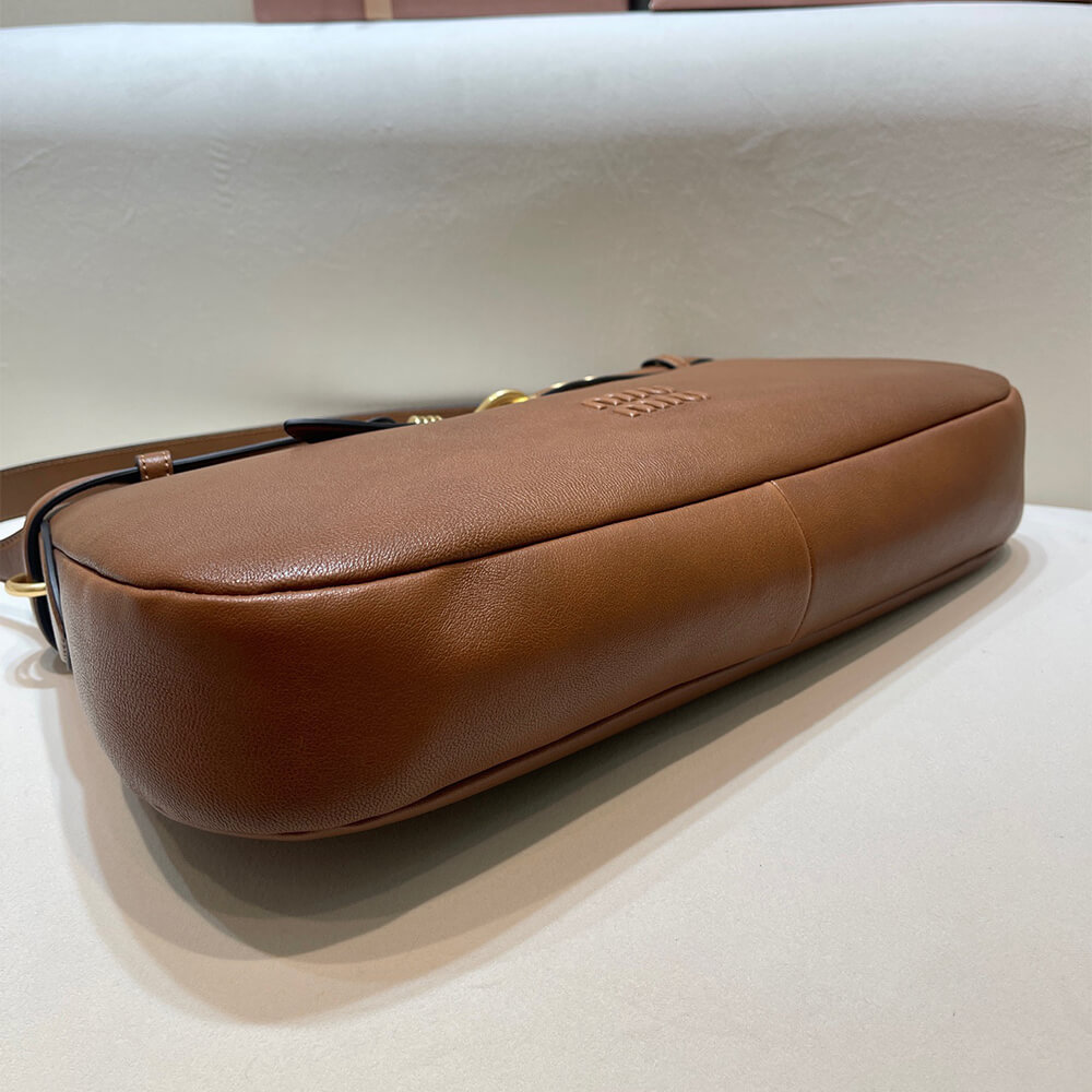 MIUMIU Medium Aventure nappa leather bag(HIGH-END GRADE)