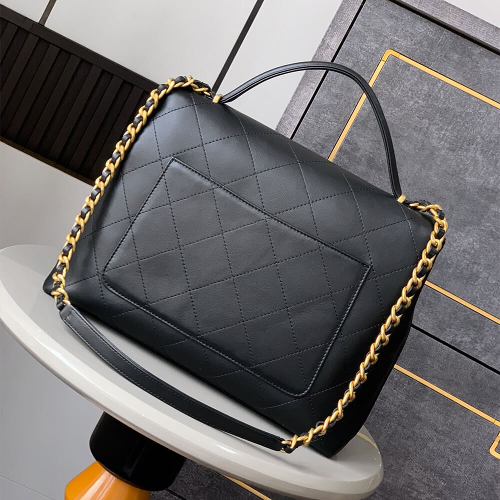 Chanel Maxi Flap Bag With Top Handle(HIGH-END GRADE)