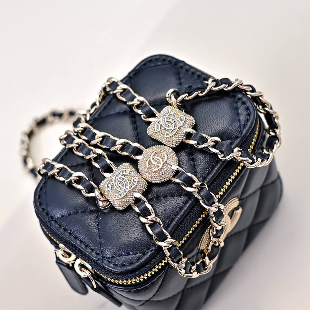 CHANEL Small Vanity with Chain(HIGH-END GRADE)