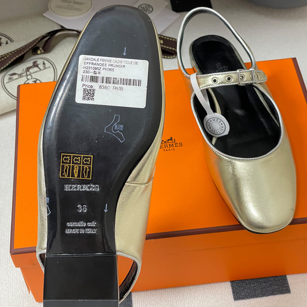 HERMES Kleo slingback