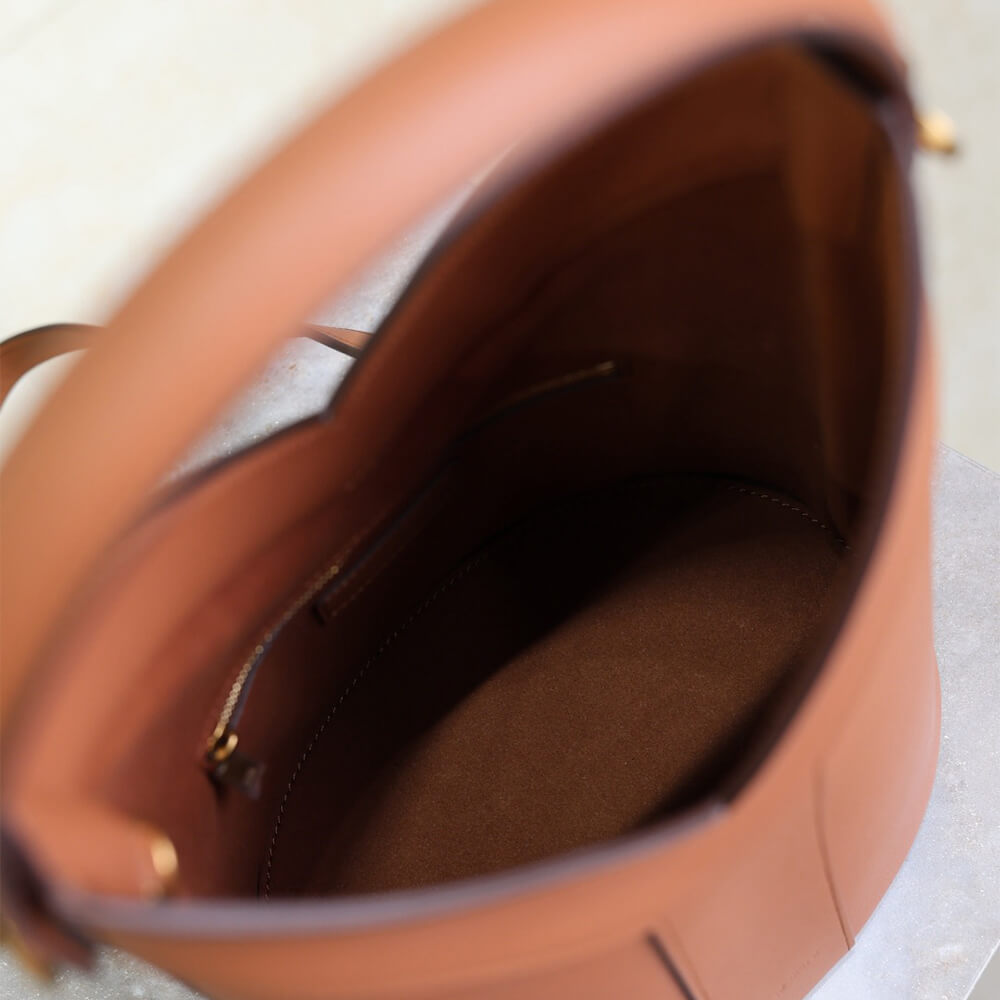 YSL Y top-handle bucket in leather(HIGH-END GRADE)