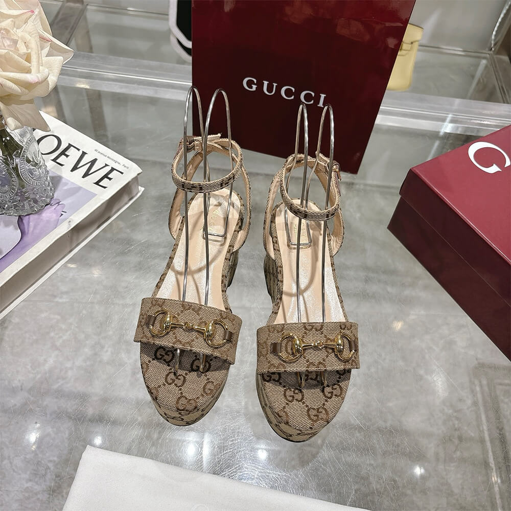 GUCCI Women s Horsebit flatform sandal