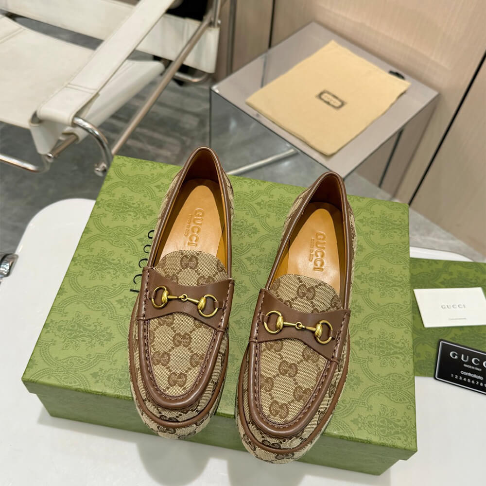 Gucci Women s Horsebit wedge loafer