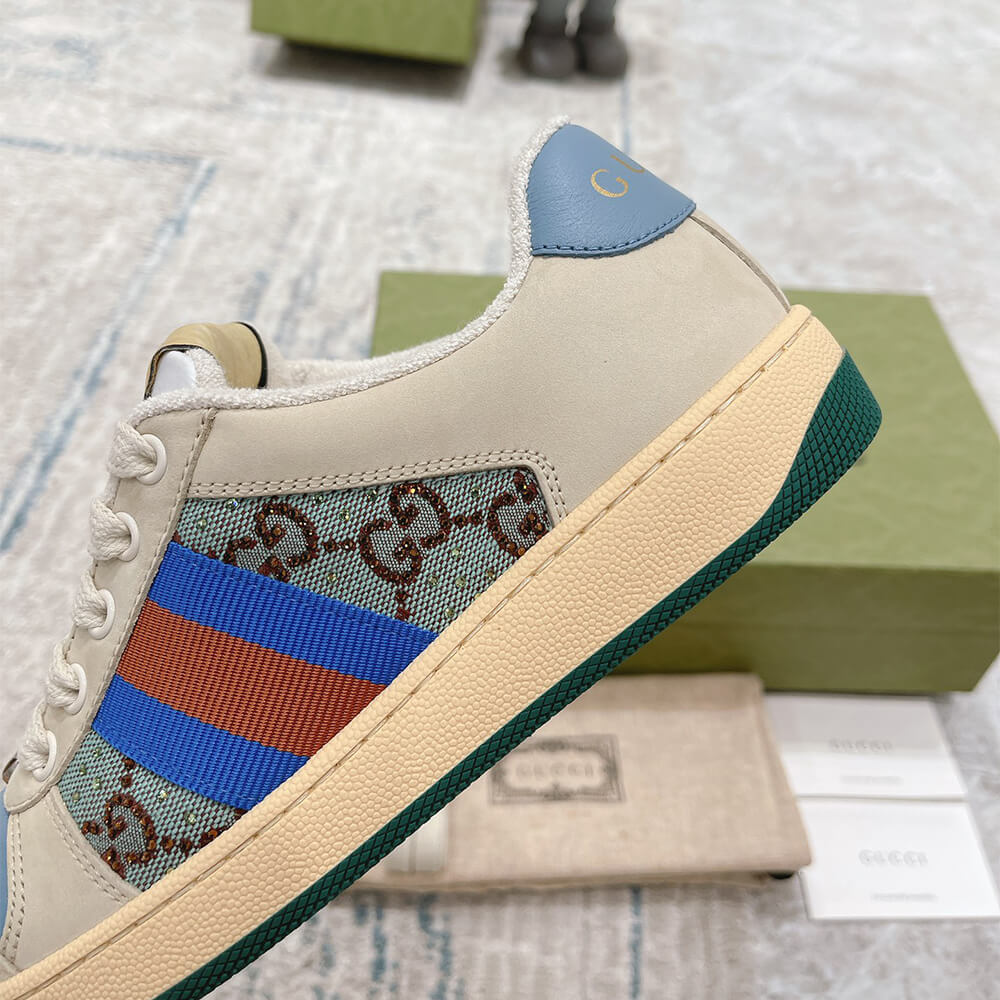 Gucci Women s Screener sneaker with crystals