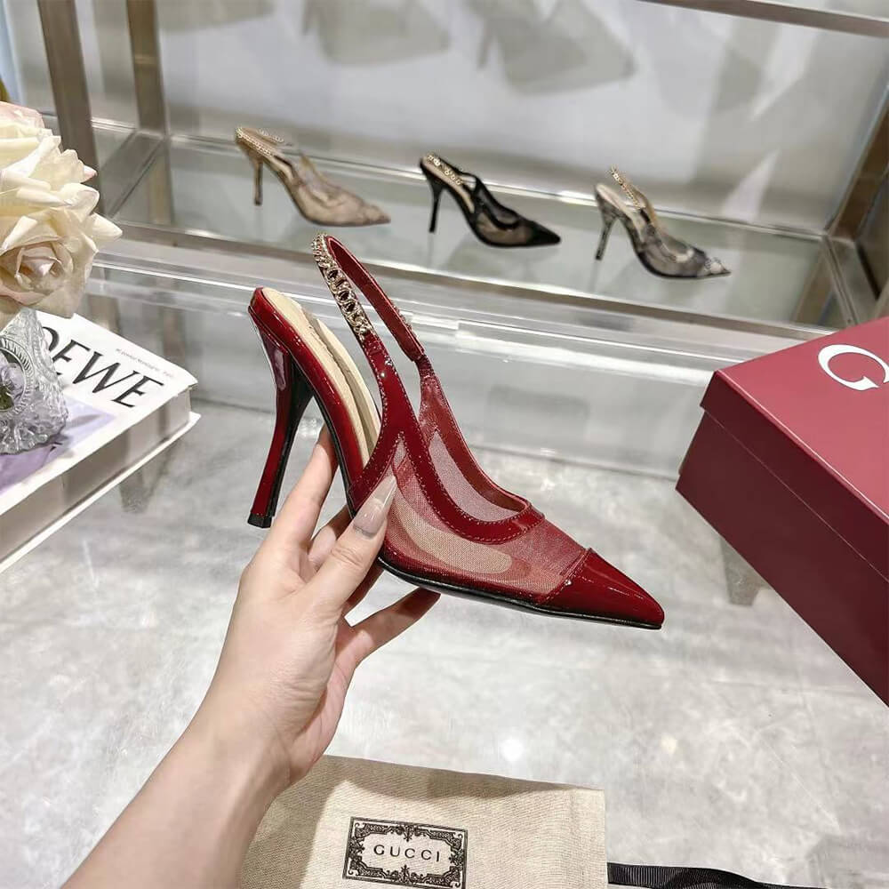 Gucci Signoria slingback pump