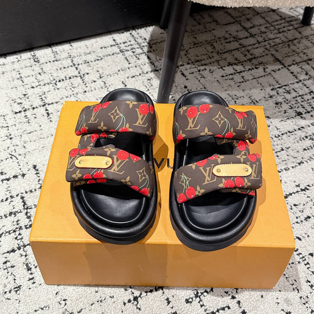 LV x TM Pool Pillow Flat Comfort Mule