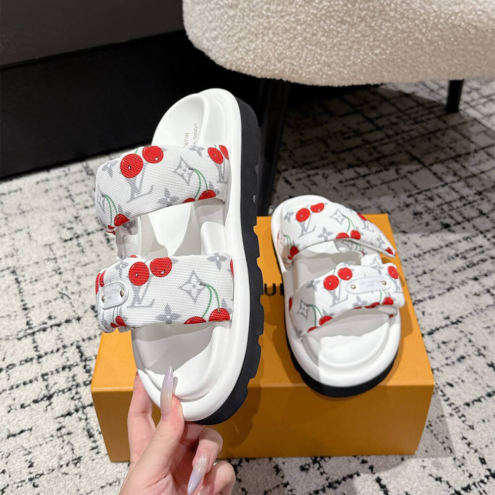 LV x TM Pool Pillow Flat Comfort Mule