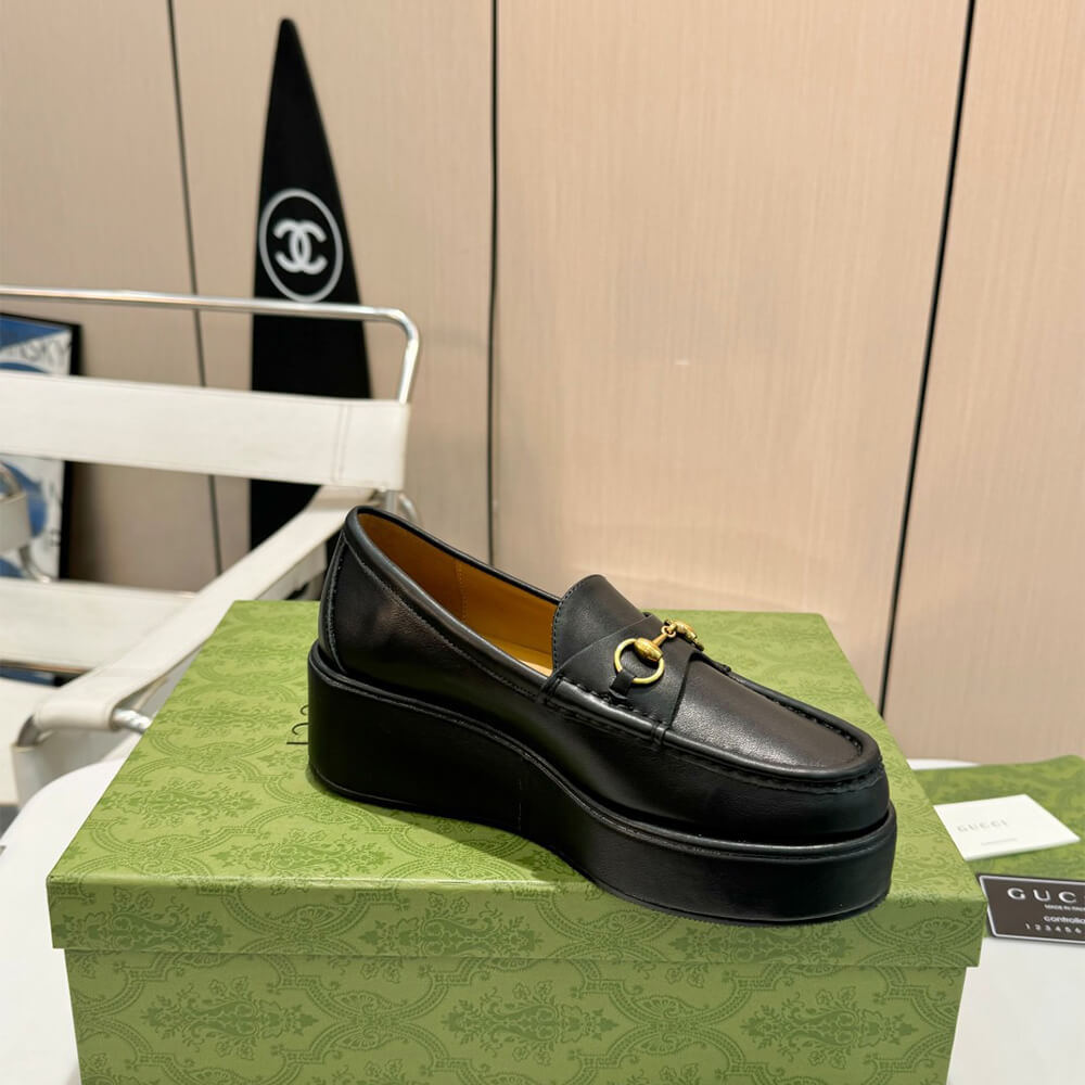 Gucci Women s Horsebit wedge loafer