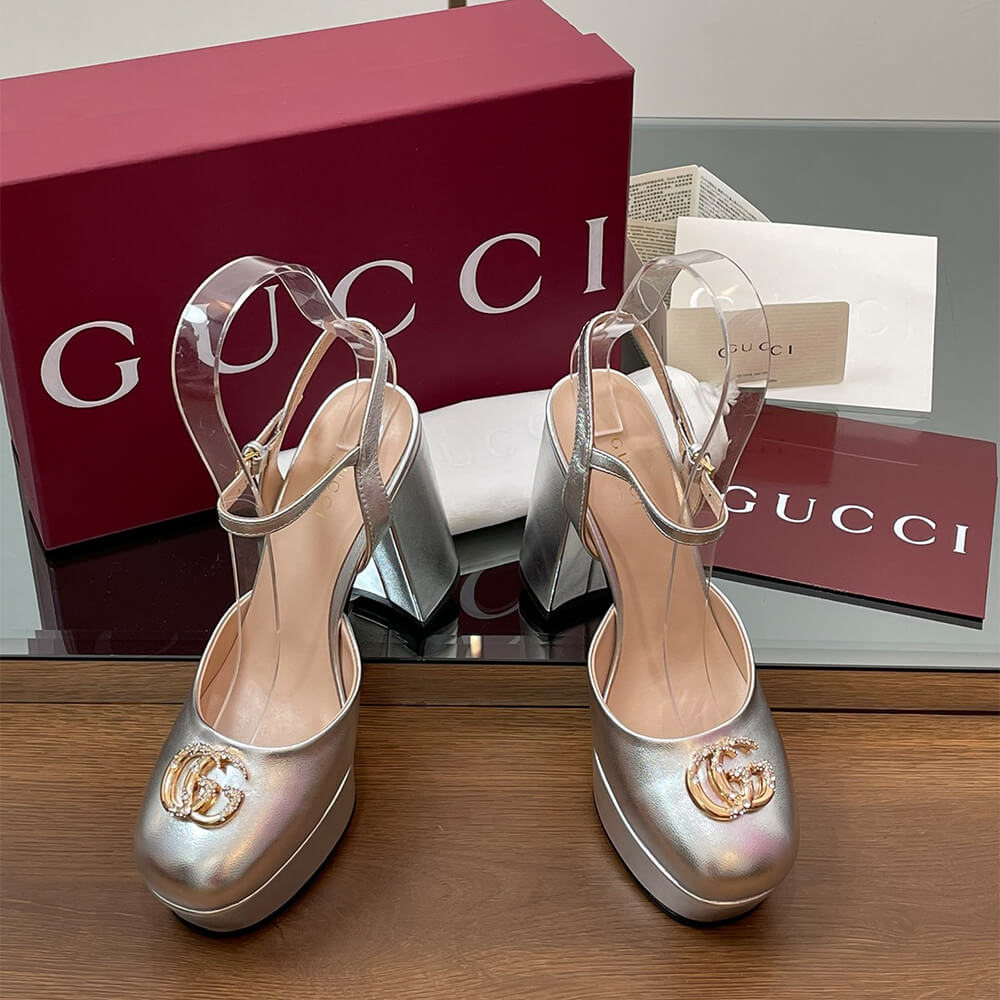 GUCCI Women s platform pump with Double G