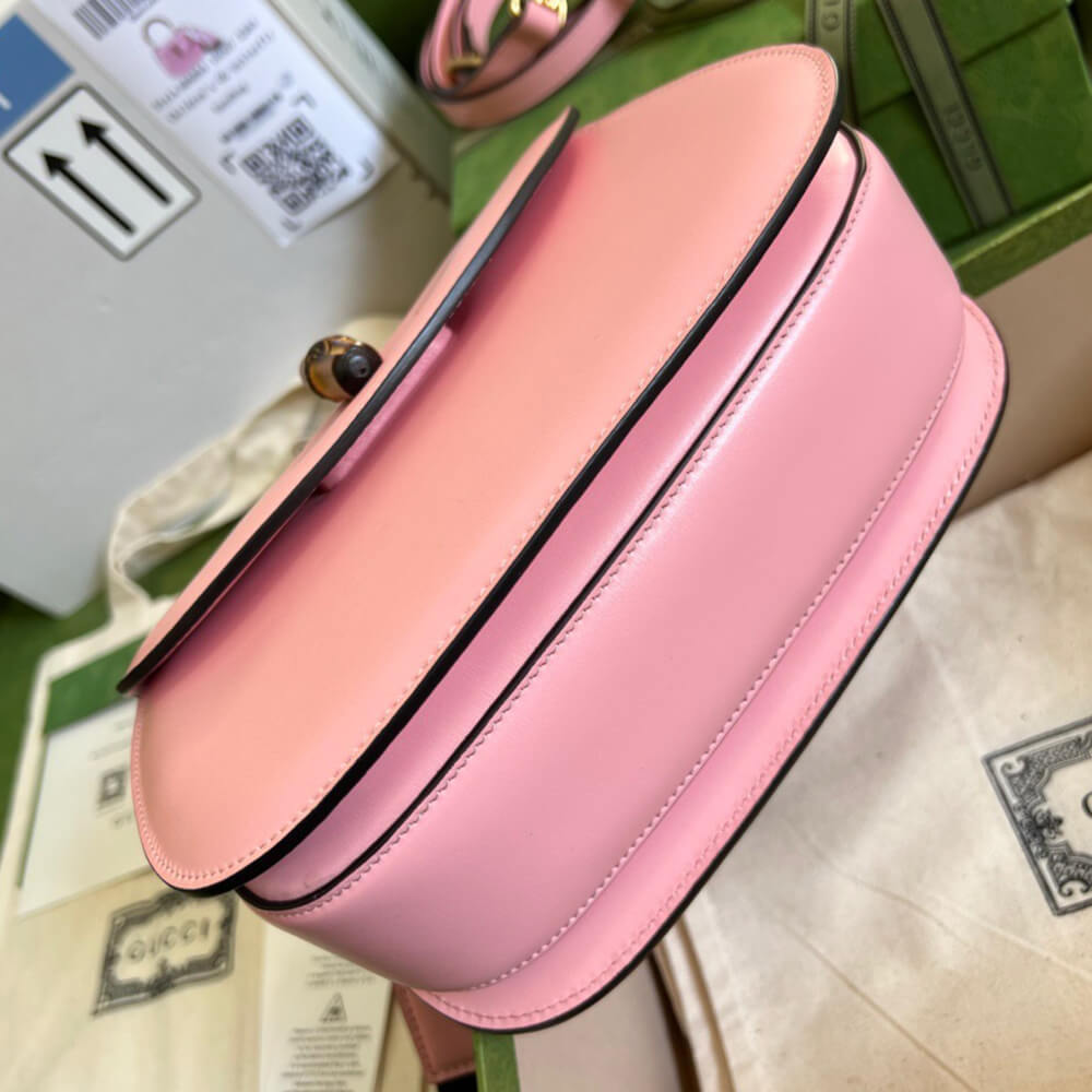 GUCCI BAMBOO 1947 JUMBO GG SMALL TOP HANDLE BAG