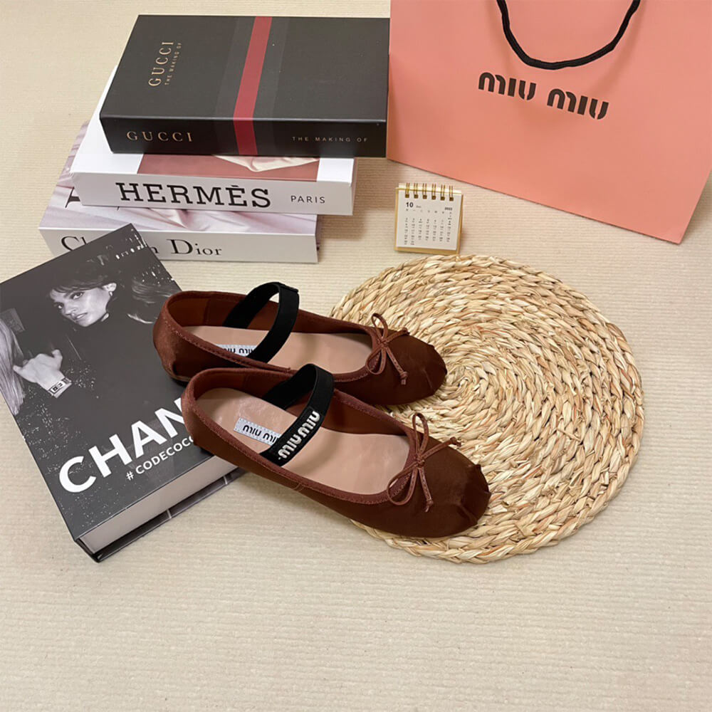 MiuMiu Satin ballerinas