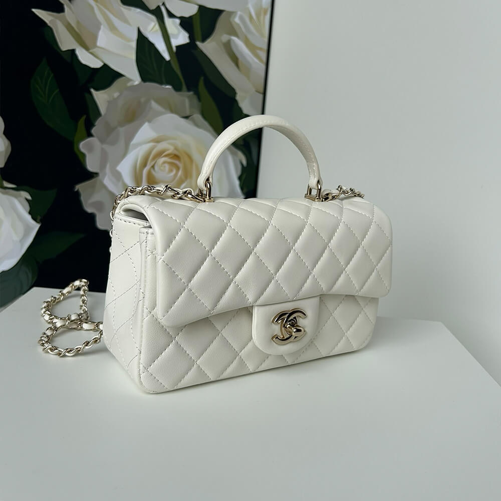 CHANEL Mini Classic Handbag With Top Handle