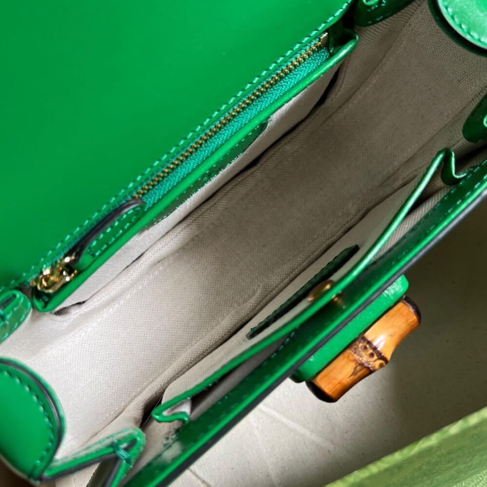 GUCCI BAMBOO 1947 JUMBO GG SMALL TOP HANDLE BAG