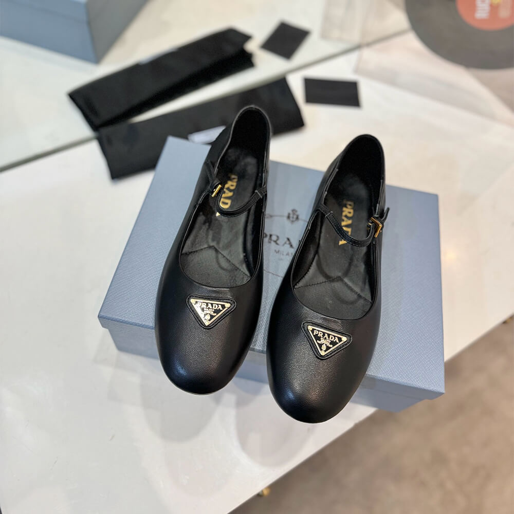 PRADA Nappa leather ballerinas