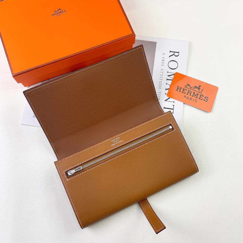 HERMES New H Passant Toutenmain wallet(HIGH-END GRADE)