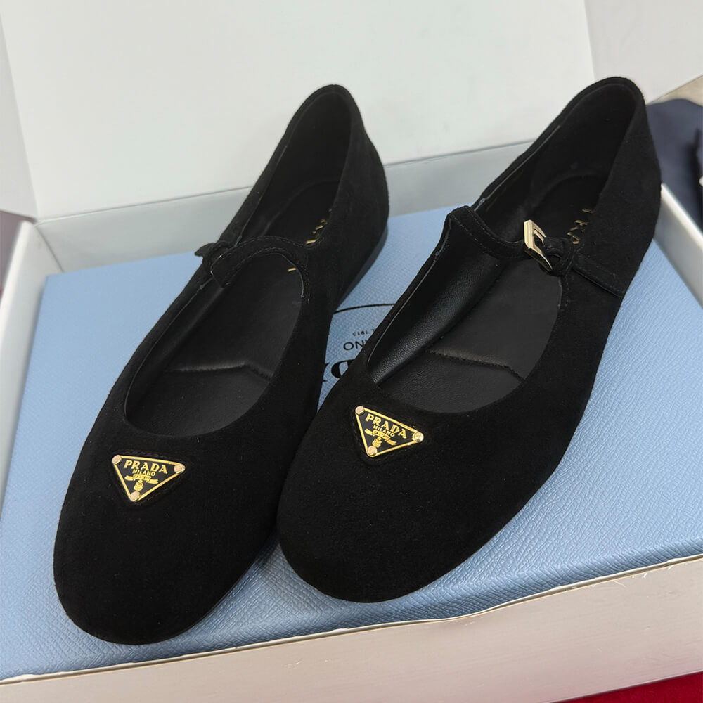 PRADA Suede ballerinas